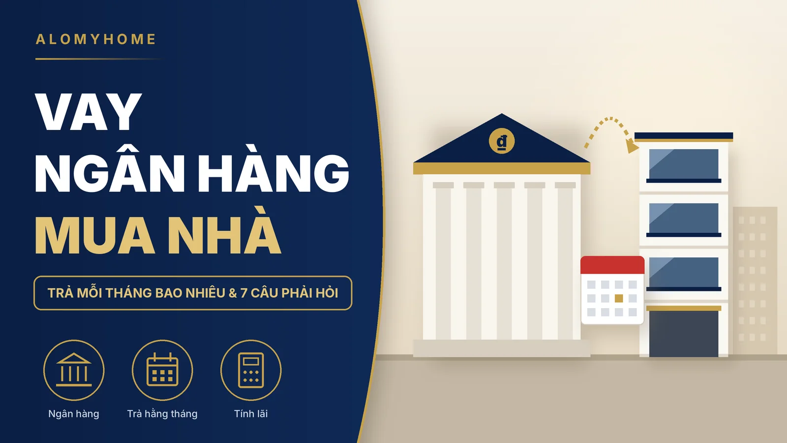 Vay ngân hàng mua nhà: tính số tiền trả mỗi tháng và 7 câu phải hỏi trước khi ký
