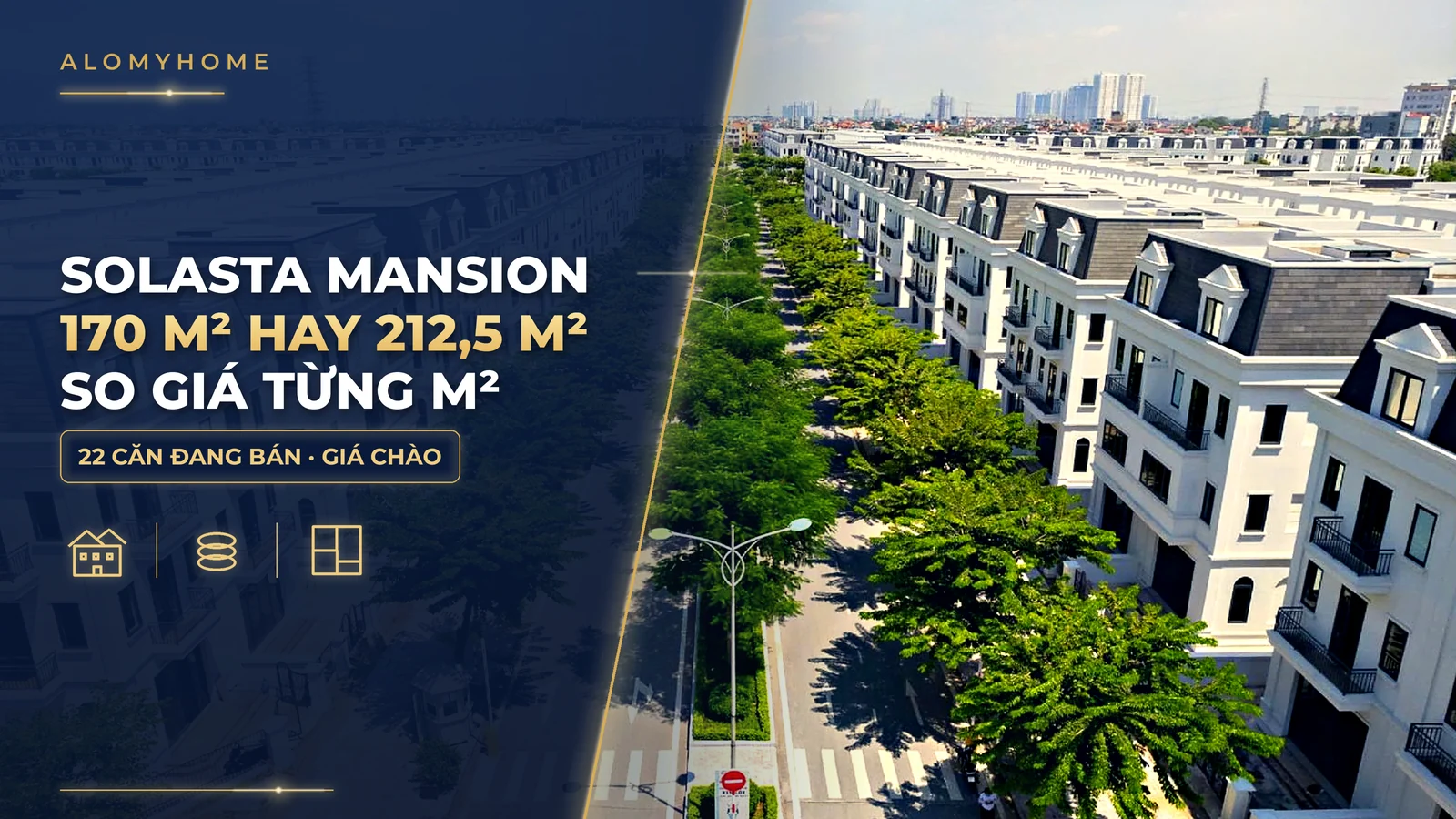 Solasta Mansion 170 m² hay 212,5 m²: so giá từng m² từ 22 căn đang bán
