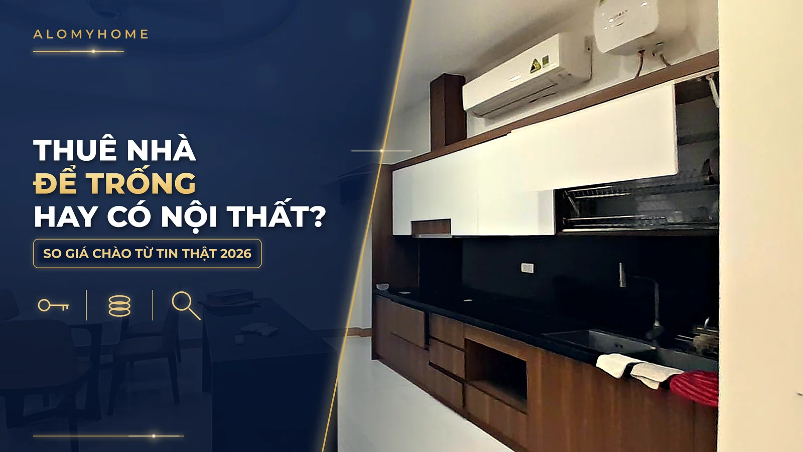 Thuê nhà để trống hay có nội thất: giá chào chênh bao nhiêu?