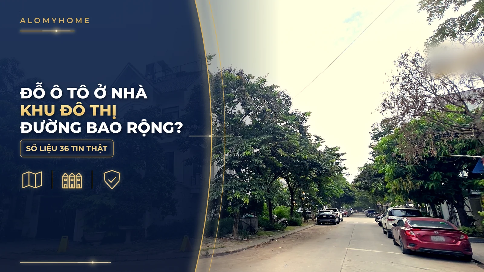 Đỗ ô tô ở nhà liền kề, biệt thự khu đô thị: đường bao rộng là đủ?